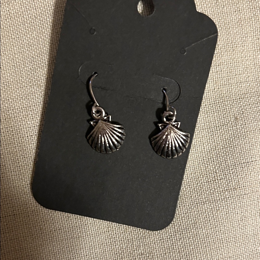 Silver Shell Earrings